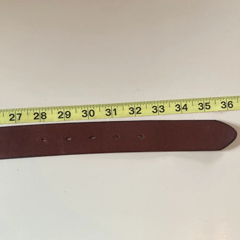 Boho Leather Belt 30”